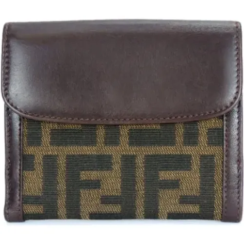 Pre-owned Canvas wallets , female, Sizes: ONE SIZE - Fendi Vintage - Modalova