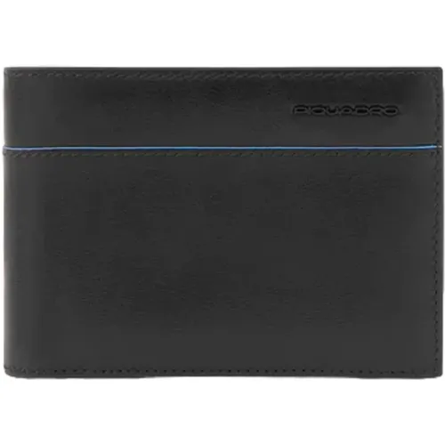 Leather Wallet Horizontal Cut , male, Sizes: ONE SIZE - Piquadro - Modalova