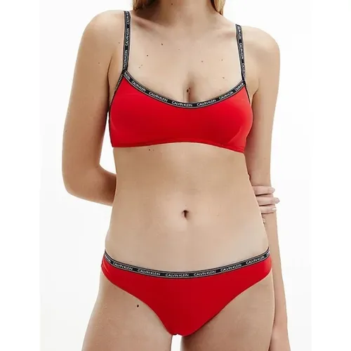 Iconic Logo Tape Bikini Bralette , female, Sizes: M, XS - Calvin Klein - Modalova