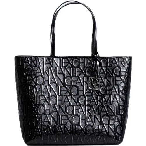 Schwarze Tasche für Frauen , Damen, Größe: ONE Size - Armani Exchange - Modalova