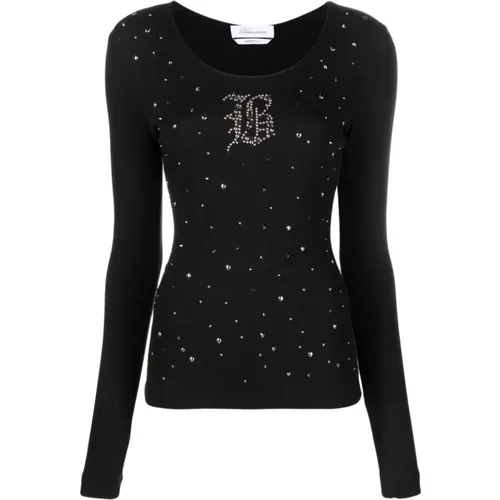 Studded T-shirts and Polos , female, Sizes: XS, S - Blumarine - Modalova