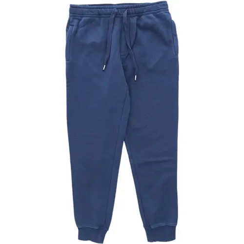 Pant Long Garment DYE Cotton Navy F42136 - , male, Sizes: M, XL, L - Sun68 - Modalova