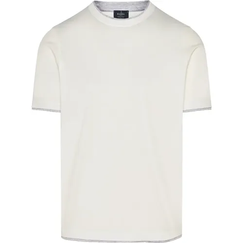 Cotton t-shirt , male, Sizes: 2XL, 3XL, XL - Barba - Modalova