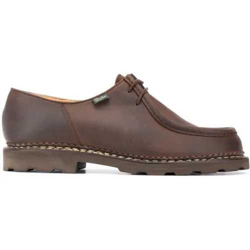 Nubuck Derby Flat Shoes , male, Sizes: 7 1/2 UK, 9 1/2 UK, 8 1/2 UK, 10 UK, 7 UK, 6 UK, 10 1/2 UK, 9 UK, 6 1/2 UK - Paraboot - Modalova