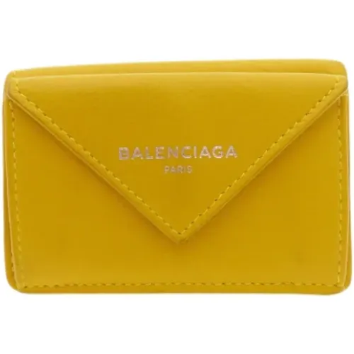 Pre-owned Leather wallets , female, Sizes: ONE SIZE - Balenciaga Vintage - Modalova