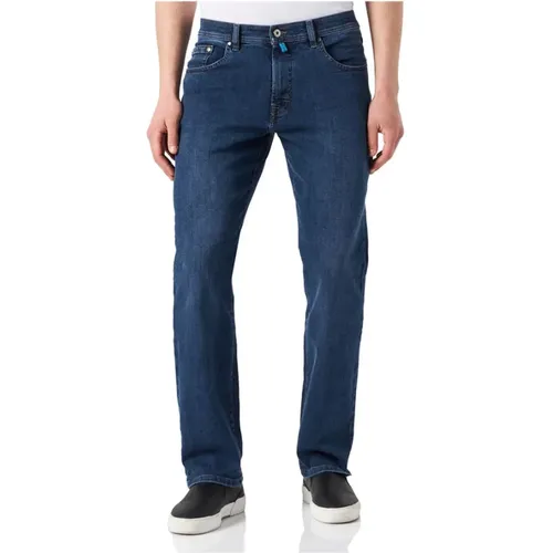 Herren Jeans 5-Pocket Dijon Blau , Herren, Größe: W40 L32 - Pierre Cardin - Modalova