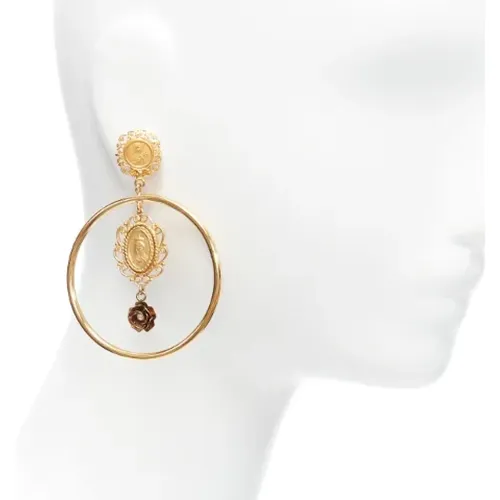 Pre-owned Metal earrings , female, Sizes: ONE SIZE - Dolce & Gabbana Pre-owned - Modalova