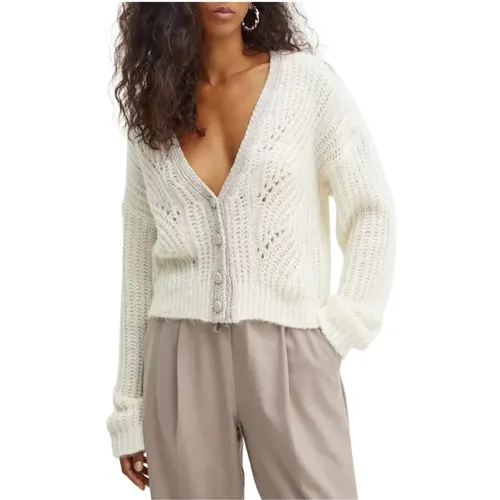 Weißer Trendiger Cardigan Pullover , Damen, Größe: S - Liu Jo - Modalova