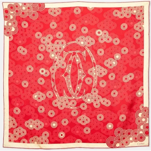 Pre-owned Silk scarves , female, Sizes: ONE SIZE - Cartier Vintage - Modalova