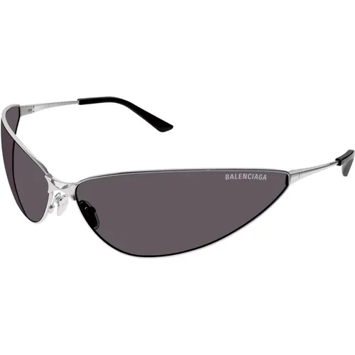Schwarz/Graue Sonnenbrille Bb0315S , unisex, Größe: ONE Size - Balenciaga - Modalova