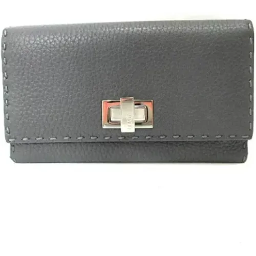 Pre-owned Leather Wallet , female, Sizes: ONE SIZE - Fendi Vintage - Modalova