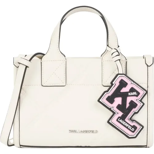 Stilvolle Varsity Tote Tasche , Damen, Größe: ONE Size - Karl Lagerfeld - Modalova