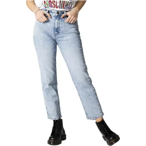 Klassische Blaue Straight Jeans für Frauen - Lee - Modalova