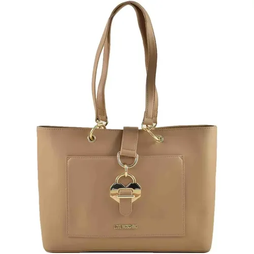 Sand Handbag for Women , female, Sizes: ONE SIZE - Love Moschino - Modalova