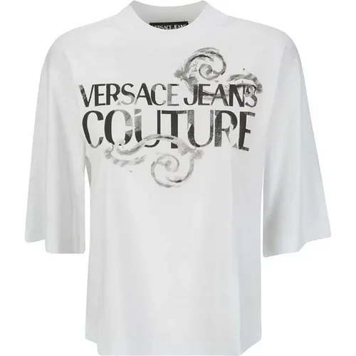 T-Shirts und Polos , Damen, Größe: S - Versace Jeans Couture - Modalova