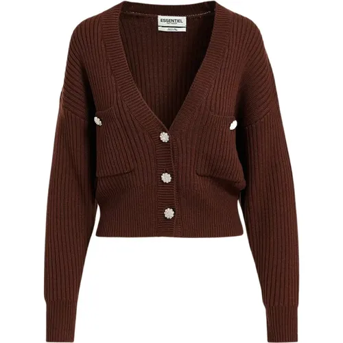 Cardigan , female, Sizes: XS - Essentiel Antwerp - Modalova