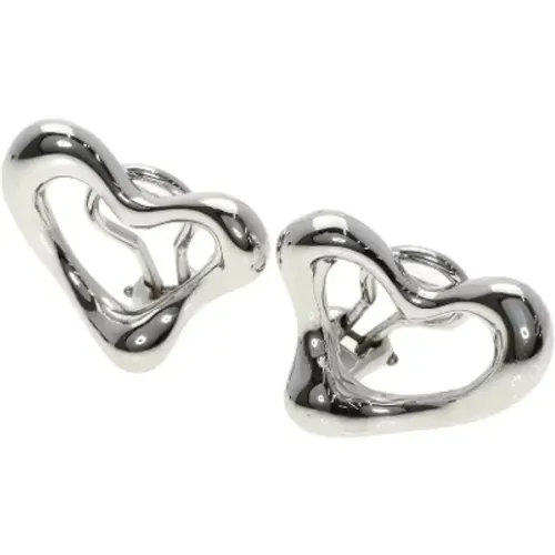 Pre-owned Silver earrings , female, Sizes: ONE SIZE - Tiffany & Co. Pre-owned - Modalova