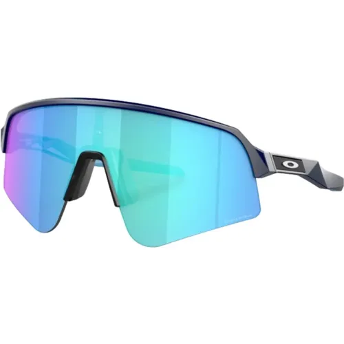 Sportliche Sonnenbrille Prizm Sapphire Marineblau , unisex, Größe: 39 MM - Oakley - Modalova