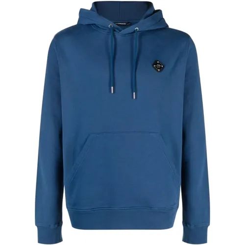 Blaue Patch Hoodie Pullover Casual Stil - J.LINDEBERG - Modalova