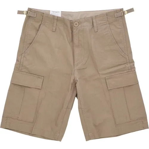 Cargo Shorts in Leather Fabric , male, Sizes: W31, W28, W29 - Carhartt WIP - Modalova