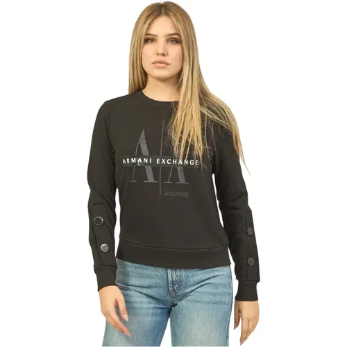 Sweater Mixmag Collection , female, Sizes: XS, M, XL, S - Armani Exchange - Modalova
