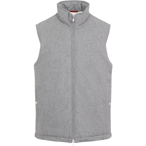 Light Grey Vest , male, Sizes: M, XL, L - BRUNELLO CUCINELLI - Modalova