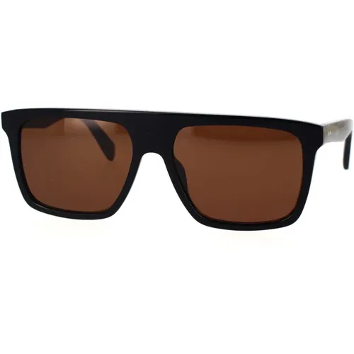 Squadrata Sunglasses with Dark Brown Lenses , female, Sizes: 57 MM - Celine - Modalova