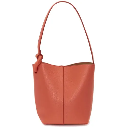 Grained Leather Shoulder Bag , female, Sizes: ONE SIZE - JW Anderson - Modalova