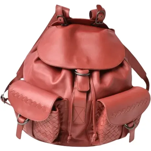 Pre-owned Leather backpacks , unisex, Sizes: ONE SIZE - Bottega Veneta Vintage - Modalova