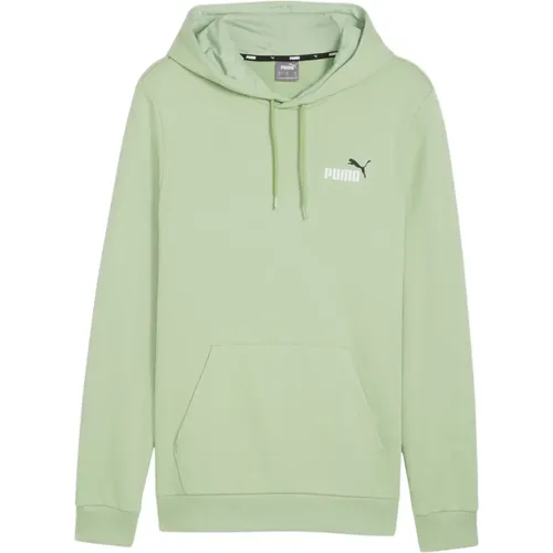 Ess+ 2 Col Small Logo Hoodie , Herren, Größe: M - Puma - Modalova