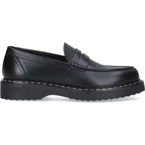 Schwarze flache Schuhe , Herren, Größe: 41 1/2 EU - Bally - Modalova