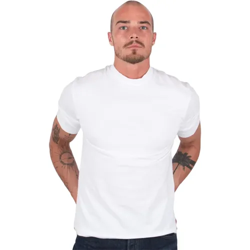 T-Shirt Weiß weiß DF 0682 , Herren, Größe: 2XL - Daniele Fiesoli - Modalova