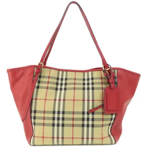 Pre-owned Canvas totes , female, Sizes: ONE SIZE - Burberry Vintage - Modalova