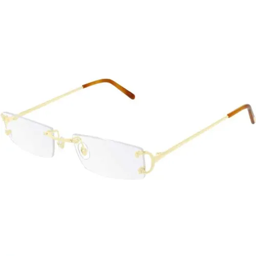 Gold Transparent Ct0092O Sunglasses , unisex, Sizes: 53 MM - Cartier - Modalova