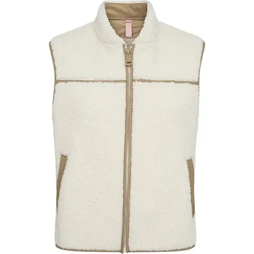 Soft Teddy Vest with Pockets , female, Sizes: XL, L - MOS MOSH - Modalova