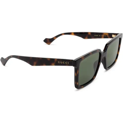 Havana Sonnenbrille , Herren, Größe: 55 MM - Gucci - Modalova