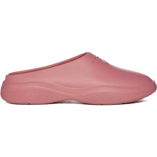 Comfortable Rubber Mules , female, Sizes: 2 UK, 3 UK, 5 UK, 4 UK - Prada - Modalova