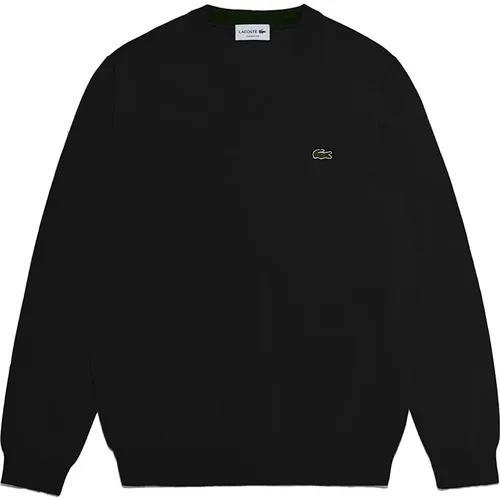 Eleganter V-Ausschnitt Pullover in Schwarz , Herren, Größe: XL - Lacoste - Modalova