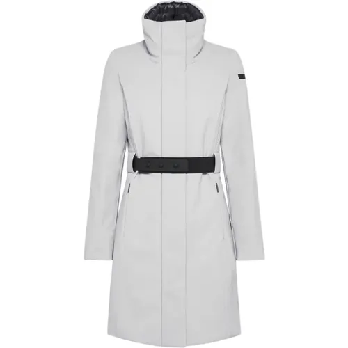 Grey Synthetic Coat for Women , female, Sizes: M - RRD - Modalova