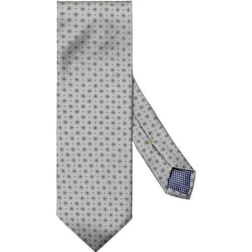 Silk Micro Floral Print Tie , male, Sizes: ONE SIZE - Eton - Modalova
