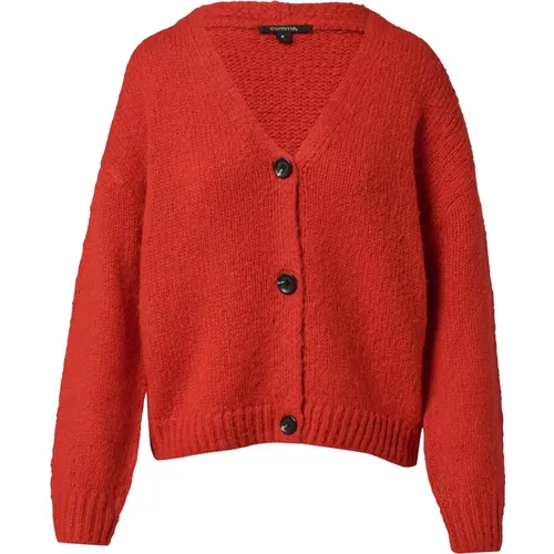 Weicher Alpaka Mix Cardigan , Damen, Größe: M - comma - Modalova