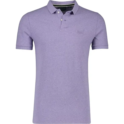 Lila Poloshirt mit kurzen Ärmeln - Superdry - Modalova