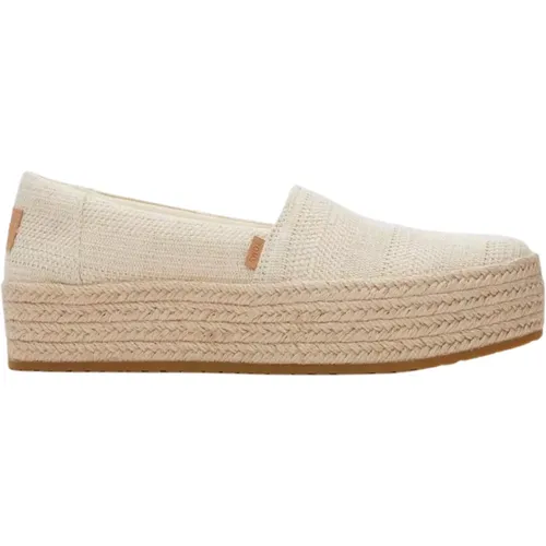 Valencia Creme Loafers , female, Sizes: 6 UK, 5 UK, 4 1/2 UK - TOMS - Modalova