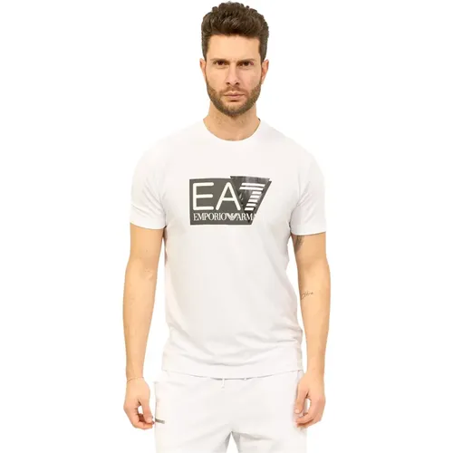 T-Shirts , male, Sizes: XL, 3XL, 5XL, L, 4XL - Emporio Armani EA7 - Modalova