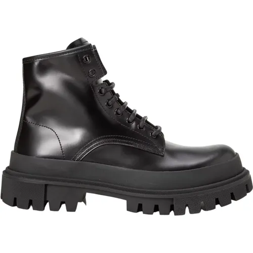 Lace-up Boots , male, Sizes: 7 UK, 8 1/2 UK - Dolce & Gabbana - Modalova