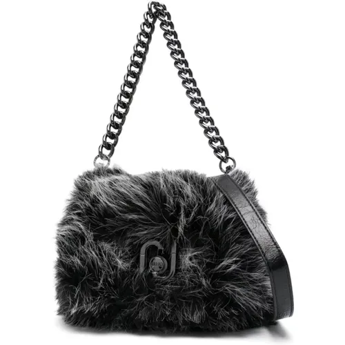 Faux-Fur Rechteckige Tasche mit Kettenriemen - Liu Jo - Modalova