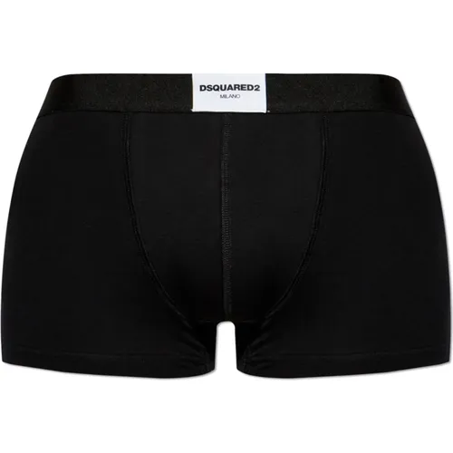 Baumwollboxershorts mit Logo , Herren, Größe: XL - Dsquared2 - Modalova