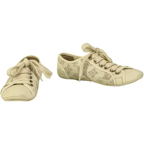 Pre-owned Leather sneakers , female, Sizes: 4 1/2 UK - Louis Vuitton Vintage - Modalova