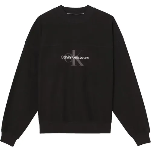 Textured Oversized Sweatshirt , male, Sizes: XL, L - Calvin Klein - Modalova
