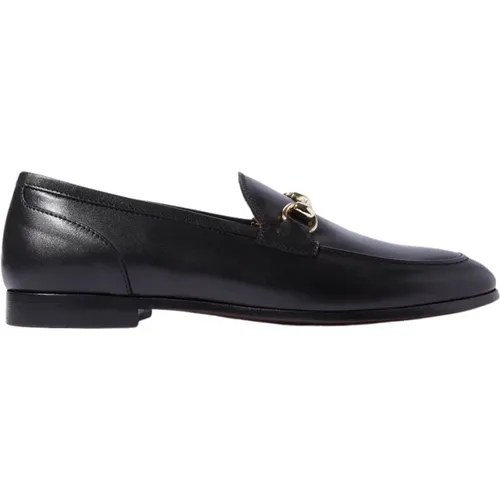 Handgefertigte Schwarze Horsebit Loafers , Damen, Größe: 38 EU - Scarosso - Modalova